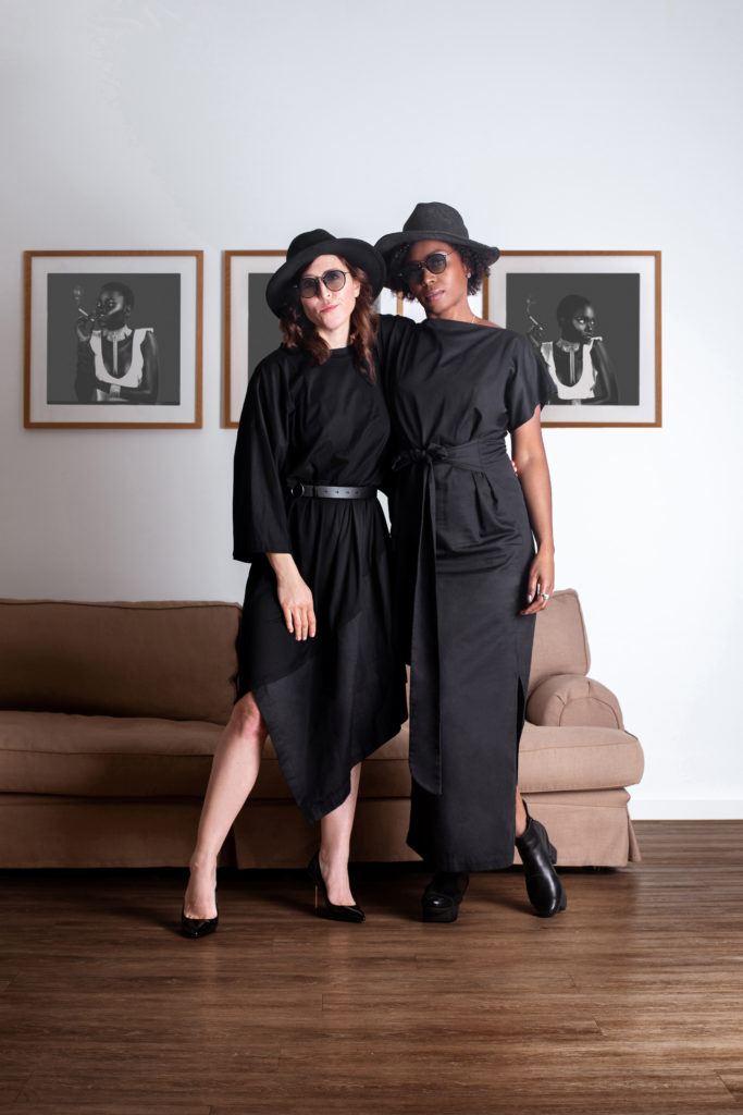 Britta Steffenhagen and Sophia Lenore in Black
